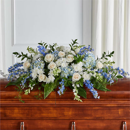 Timeless Essence Casket Spray – ANGEL'S FLOWERS AND GIFTS, San Jose CA