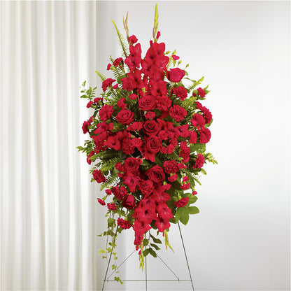 From the Heart Standing Spray – ANGEL'S FLOWERS AND GIFTS, San Jose CA