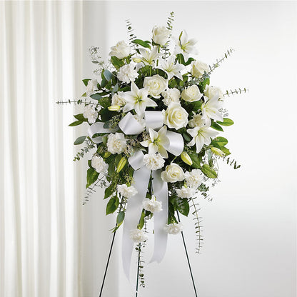 With Care Standing Spray – ANGEL'S FLOWERS AND GIFTS, San Jose CA