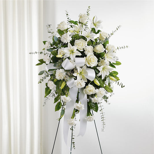 With Care Standing Spray – ANGEL'S FLOWERS AND GIFTS, San Jose CA