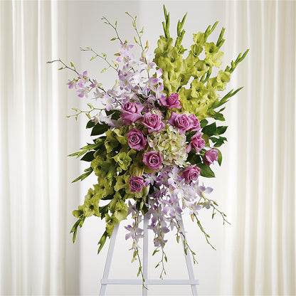 Lasting Legacy Standing Spray – ANGEL'S FLOWERS AND GIFTS, San Jose CA