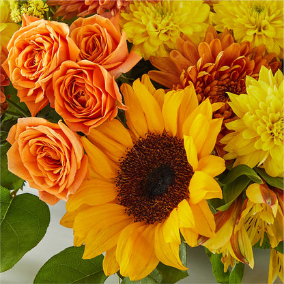 Autumn Harmony Centerpiece – ANGEL'S FLOWERS AND GIFTS, San Jose CA