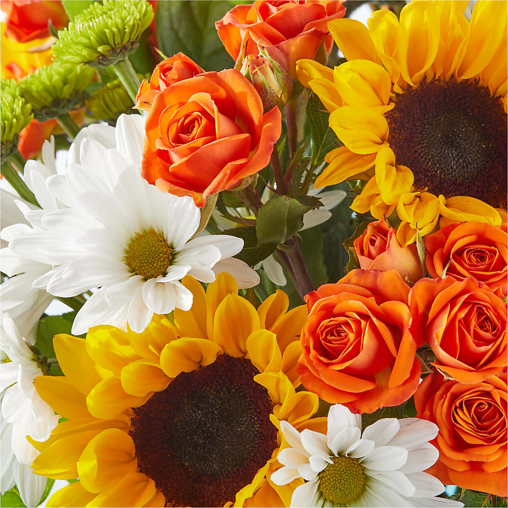 Sun-drenched Blooms Bouquet – ANGEL'S FLOWERS AND GIFTS, San Jose CA