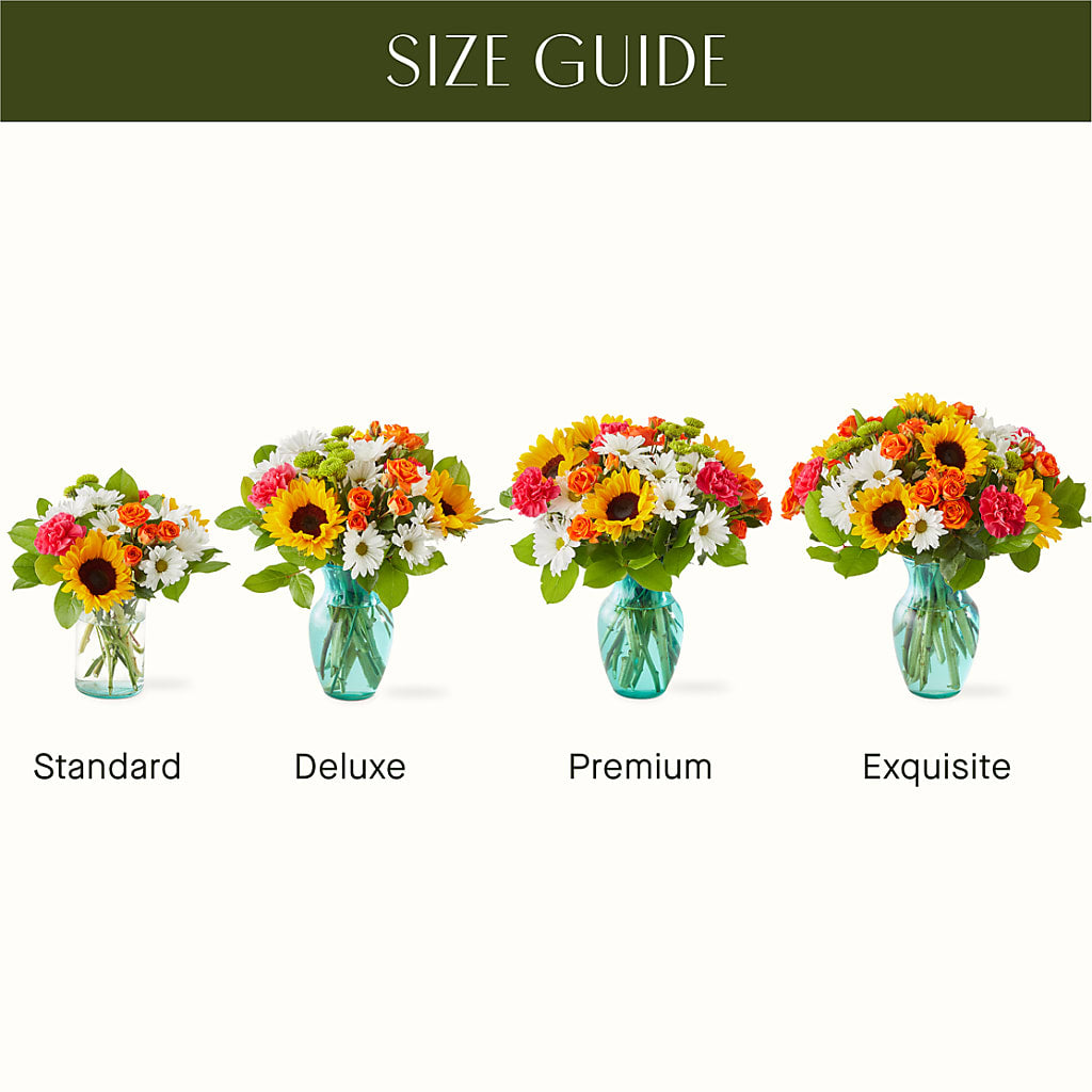 Sun-drenched Blooms Bouquet – ANGEL'S FLOWERS AND GIFTS, San Jose CA