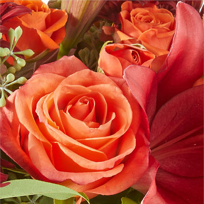 Crimson Leaves Bouquet – ANGEL'S FLOWERS AND GIFTS, San Jose CA