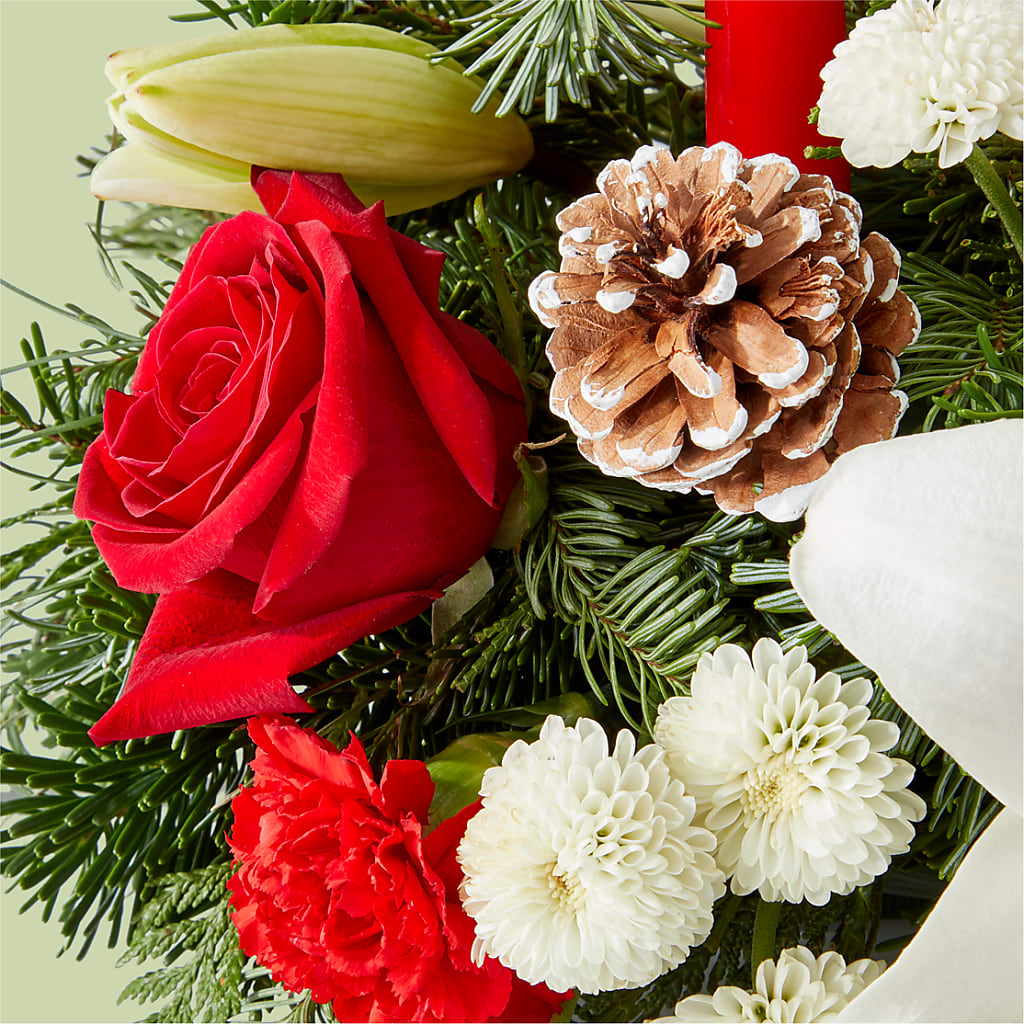 Seasonal Festivities Centerpiece – ANGEL'S FLOWERS AND GIFTS, San Jose CA