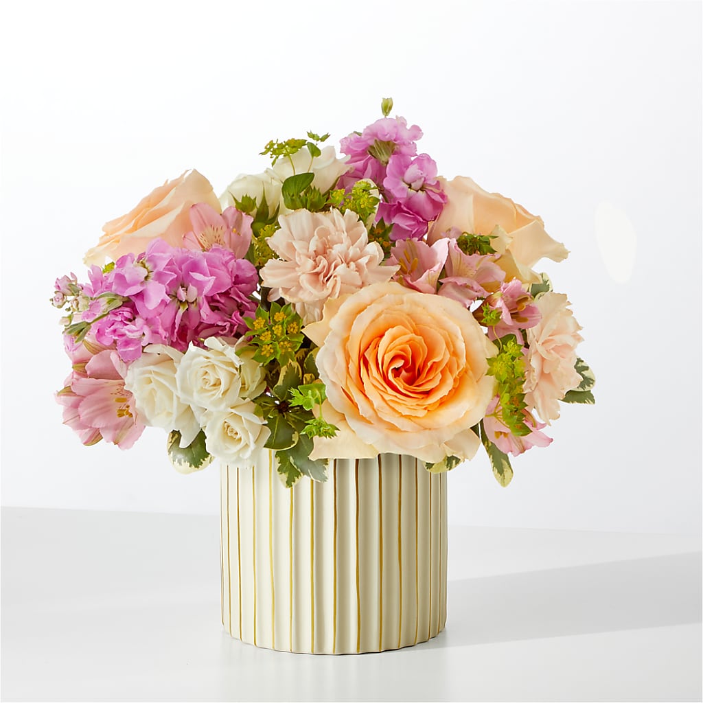 Paradise Bouquet with Ivory Vase – ANGEL'S FLOWERS AND GIFTS, San Jose CA