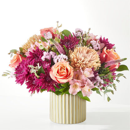Berry Cobbler Bouquet with Ivory Vase – ANGEL'S FLOWERS AND GIFTS, San Jose CA