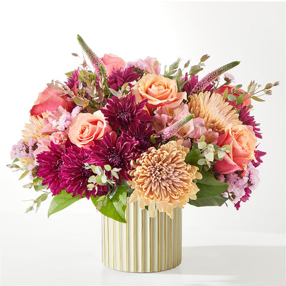 Berry Cobbler Bouquet with Ivory Vase – ANGEL'S FLOWERS AND GIFTS, San Jose CA