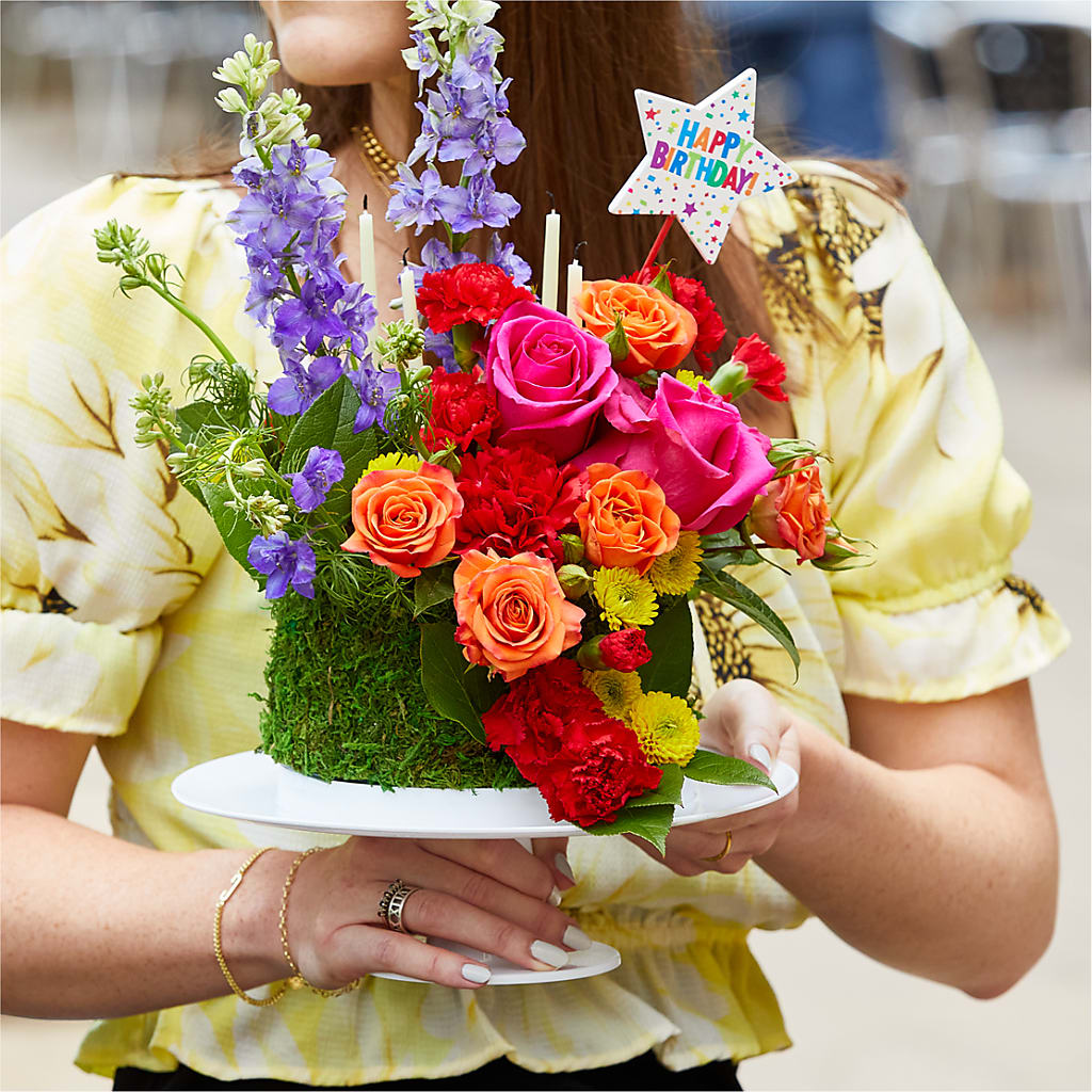 Best Year Yet Floral Cake – ANGEL'S FLOWERS AND GIFTS, San Jose CA